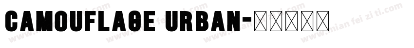 Camouflage Urban字体转换